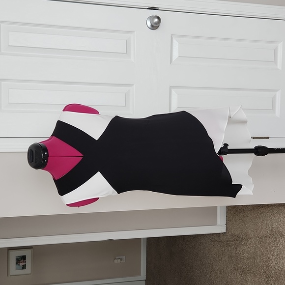 BCBG Tops - BCBG Black and White Tunic Top Size Small